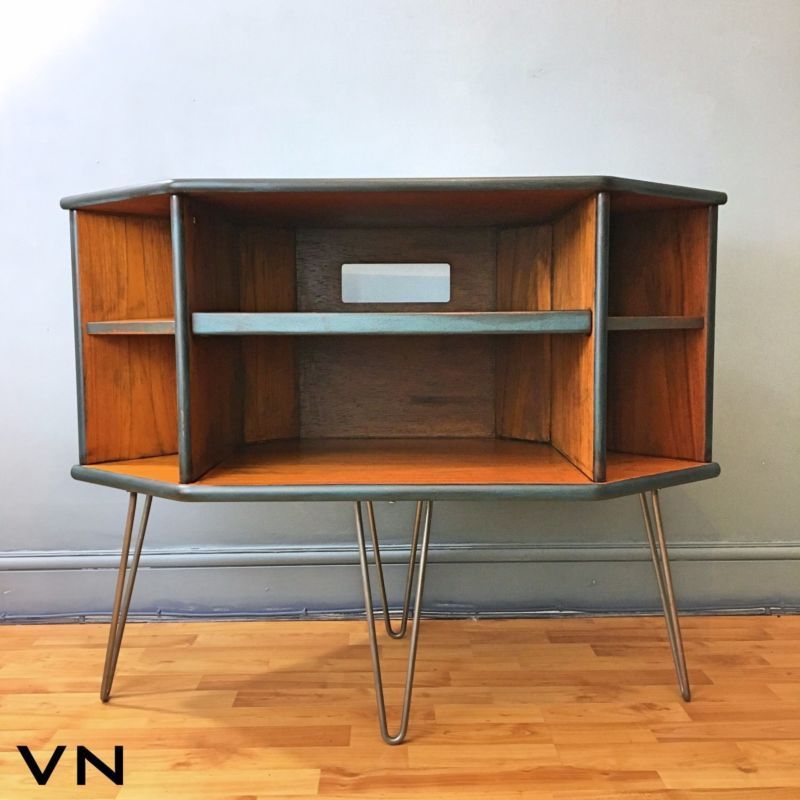 Current Retro Corner Tv Stands With G Plan Teak Retro Corner Tv Stand / Entertainment Cabinet  Upcycled (Photo 6760 of 7825)