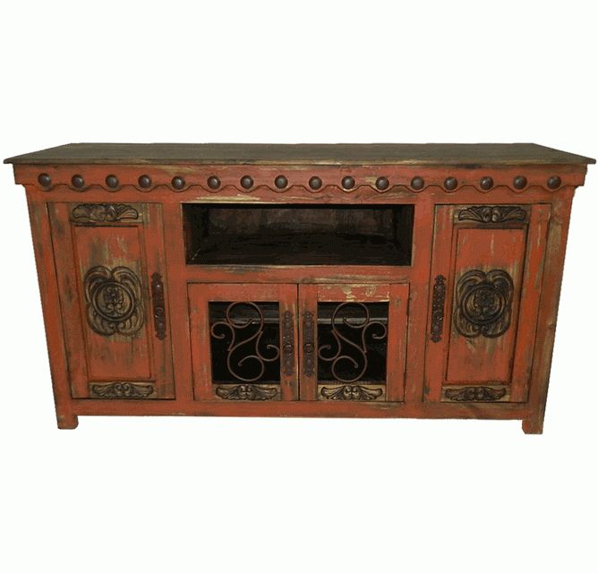 Current Rustic Red Tv Stands With Regard To Antique Red Rustic Tv Stand, Antique Red Tv Stand, Red Tv Console (Photo 7295 of 7825)