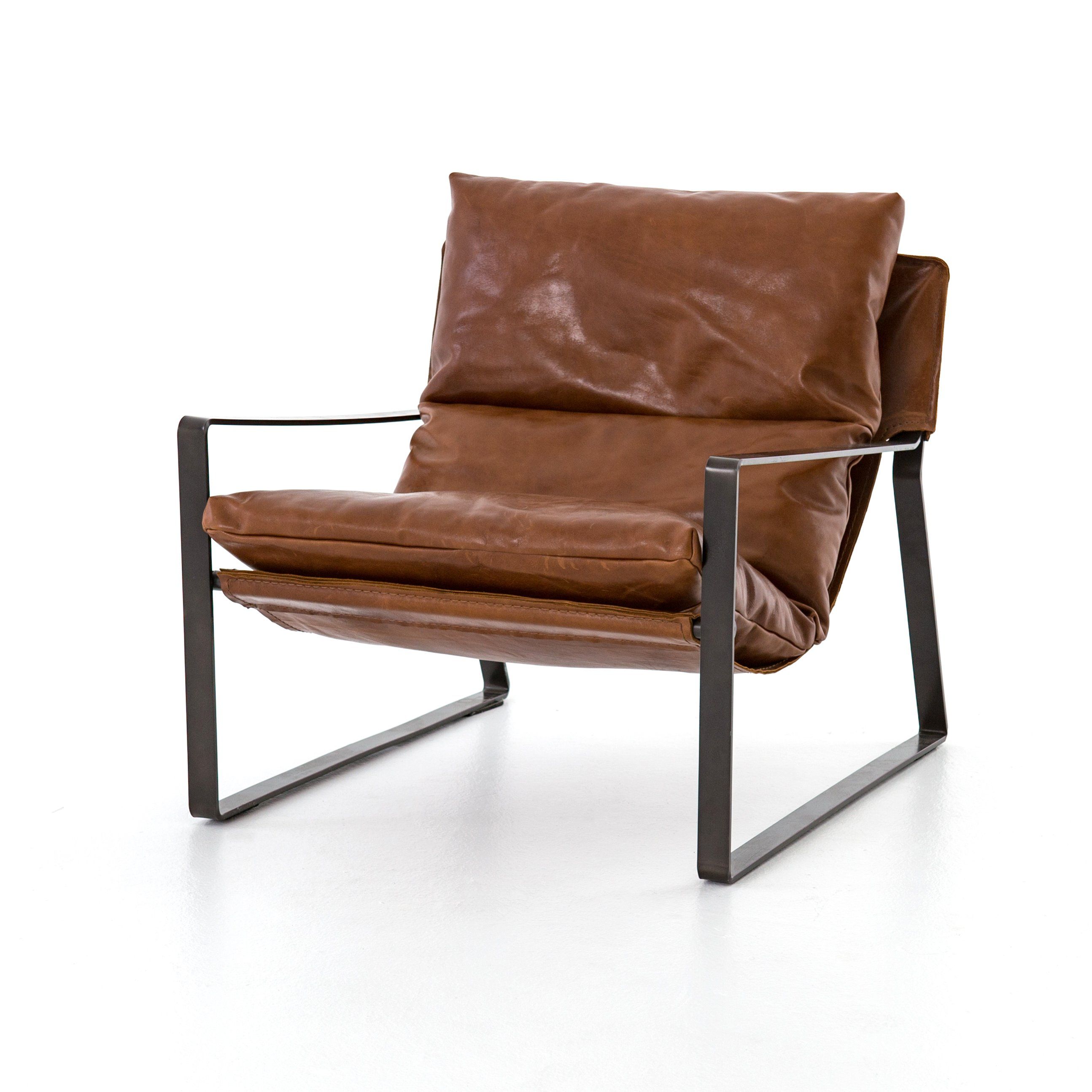 Emmett Sling Chair  Dakota Tobacco In 2018 | Tv Room | Pinterest Pertaining To Swivel Tobacco Leather Chairs (View 9 of 25)