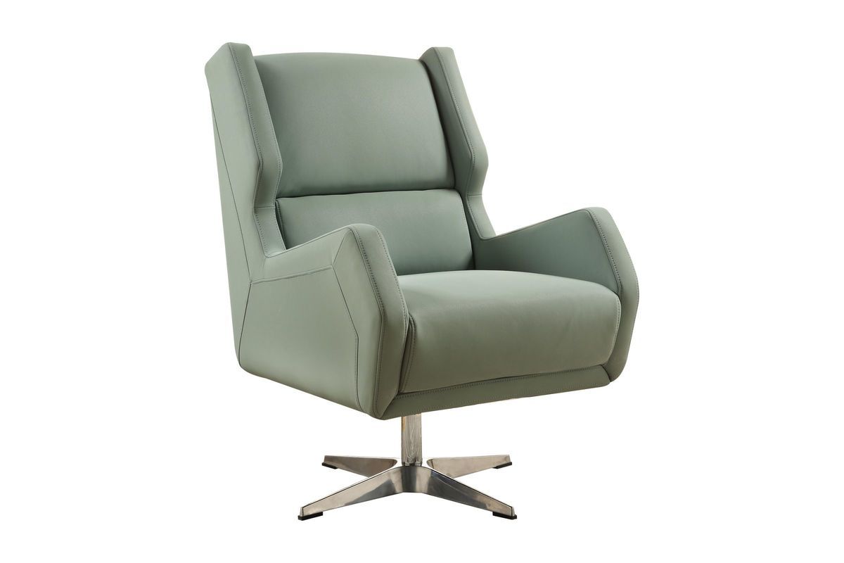 Eudora Ii Accent Chair In Grey Stoneacme At Gardner White Intended For Amari Swivel Accent Chairs (View 8 of 25)