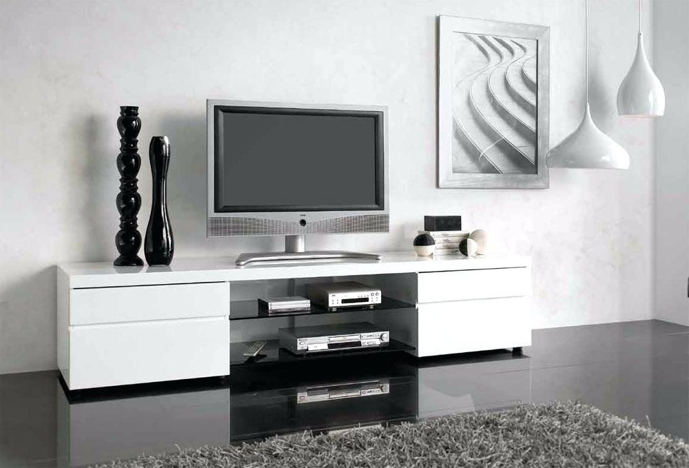 Fashionable White Tv Stands For Flat Screens Within White Tv Stand With Mount Modern – Rlci (Photo 7467 of 7825)