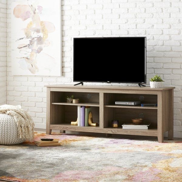 Favorite Abbot 60 Inch Tv Stands With Regard To Shop Porch & Den Dexter 58 Inch Driftwood Tv Stand – Free Shipping (Photo 16 of 25)