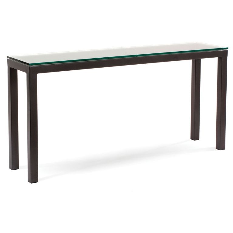 Favorite Parsons Clear Glass Top & Elm Base 48x16 Console Tables Intended For Parsons Console Table White Acrylic Parsons Sofa Table Table Choices (View 20 of 25)