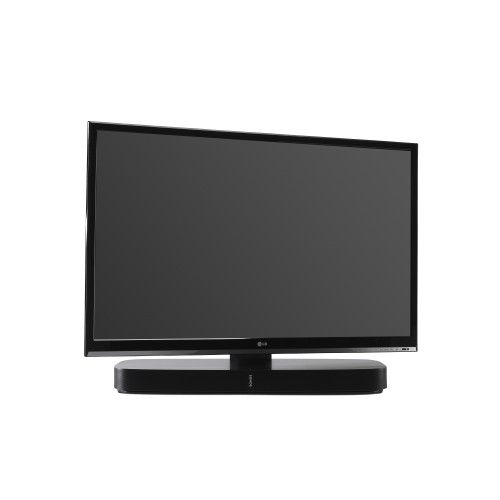 Flexson Adjustable Tv Stand For Sonos Playbase Black – Ctg Audio Regarding Most Recent Sonos Tv Stands (Photo 6875 of 7825)
