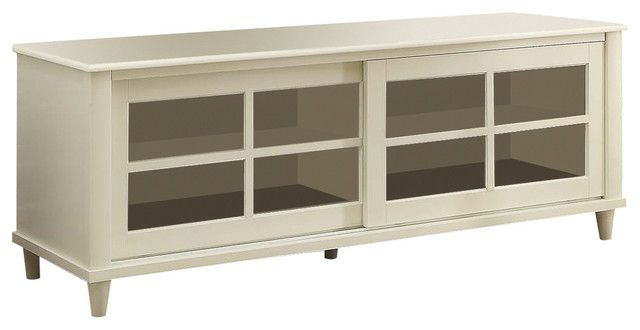 French Country Tv Center, White, 60" – Transitional – Entertainment Within Current French Country Tv Stands (Photo 6636 of 7825)