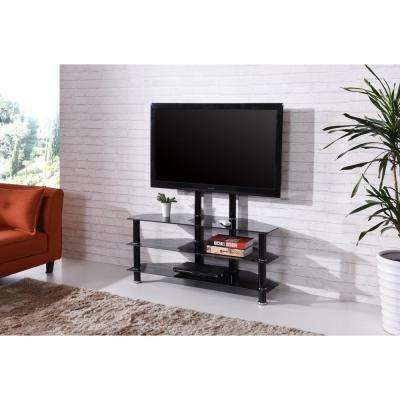 Glass – Tv Stands – Living Room Furniture – The Home Depot With Regard To Famous Maddy 60 Inch Tv Stands (Photo 25 of 25)