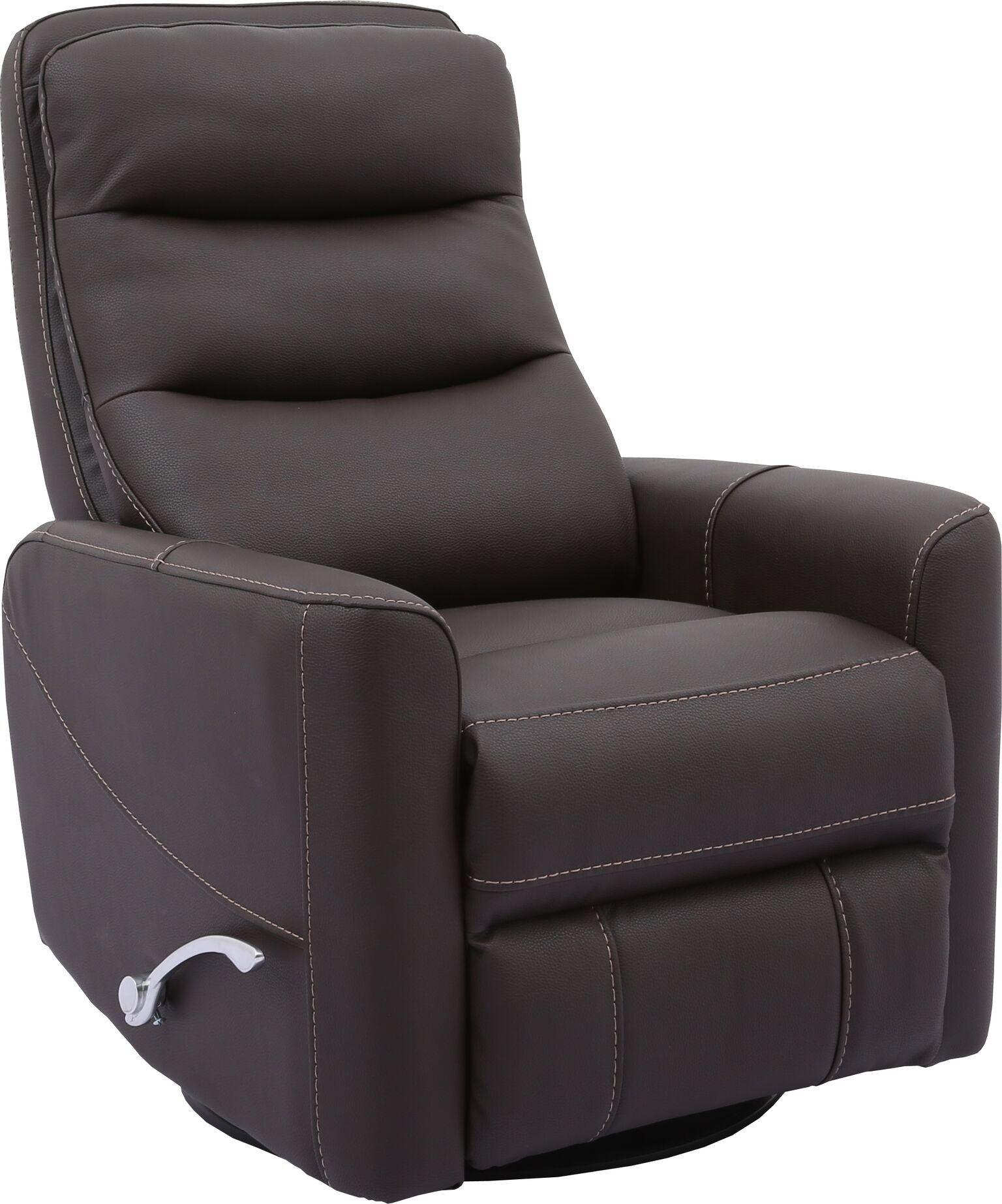 Hercules  Chocolate  Swivel Glider Recliner With Articulating Headrest Throughout Hercules Oyster Swivel Glider Recliners (View 3 of 25)