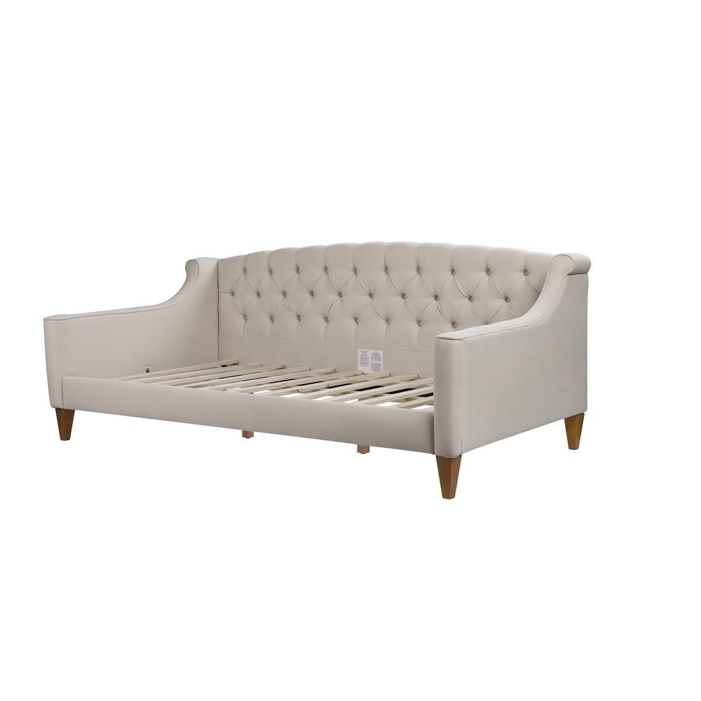 Jennifer Taylor Lucy Sky Neutral Sofa Bed 65000 970 – The Home Depot Throughout Lucy Grey Sofa Chairs (View 19 of 25)