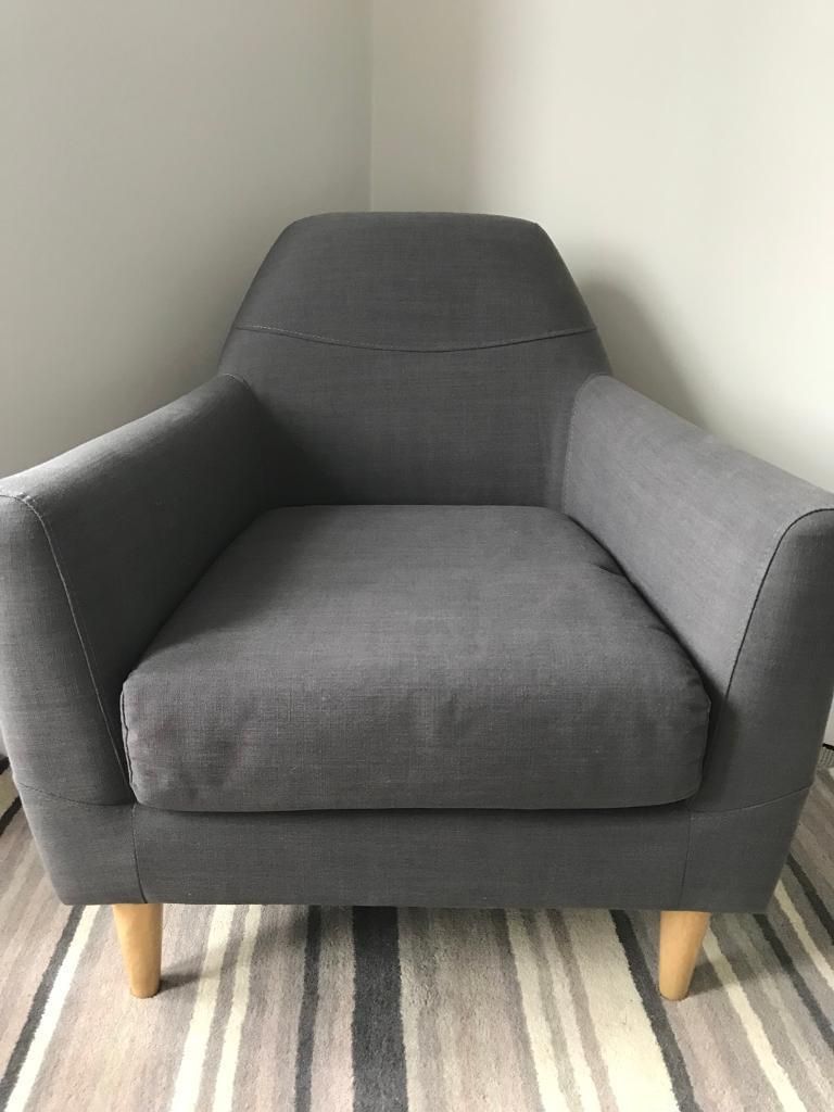 John Lewis Rory Armchair, Grey, As New Condition | In Twickenham For Rory Sofa Chairs (View 21 of 25)
