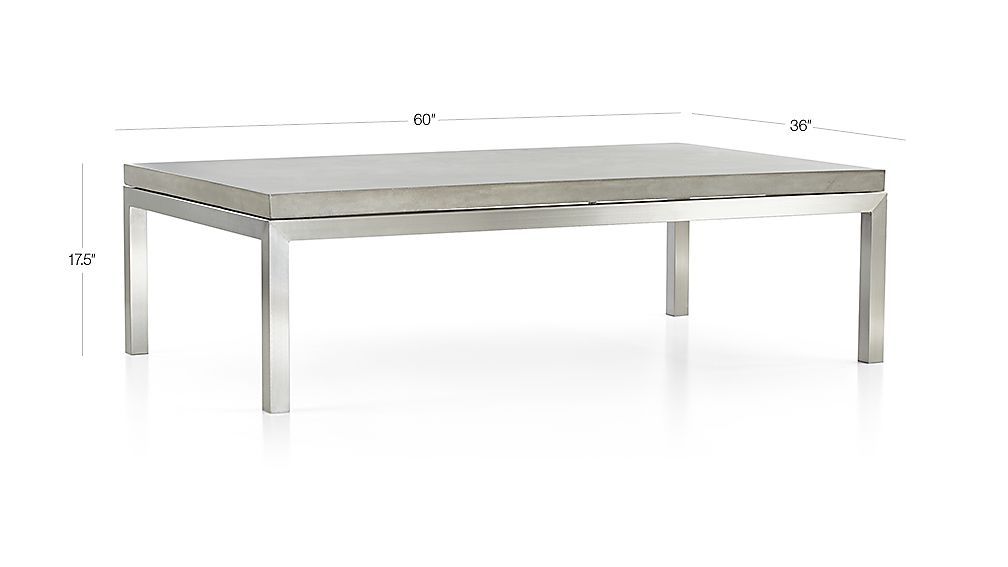 Latest Parsons Travertine Top & Brass Base 48x16 Console Tables Intended For Parsons Concrete Top/ Stainless Steel Base 60x36 Large Rectangular (View 18 of 25)