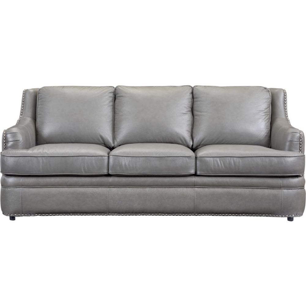 Leather Italia Usa 1444 9013 031812 Tulsa Sofa In Dark Grey Top Within Gina Grey Leather Sofa Chairs (View 21 of 25)