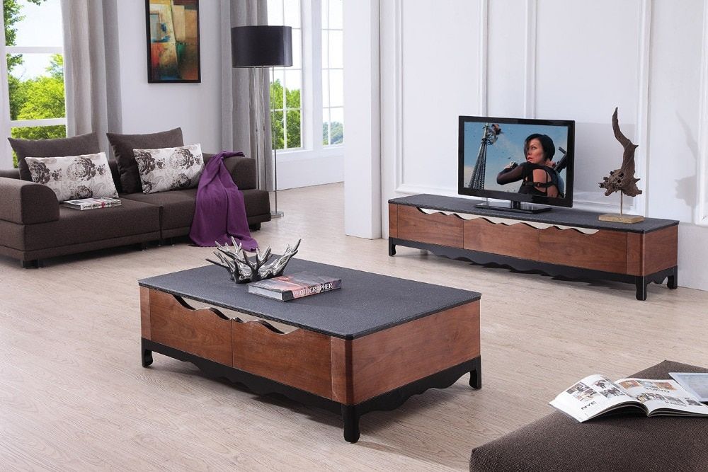 Lizz Black Living Room Furniture Tv Stand And Coffee Table Modern Tv Regarding Fashionable Tv Cabinets And Coffee Table Sets (Photo 6666 of 7825)