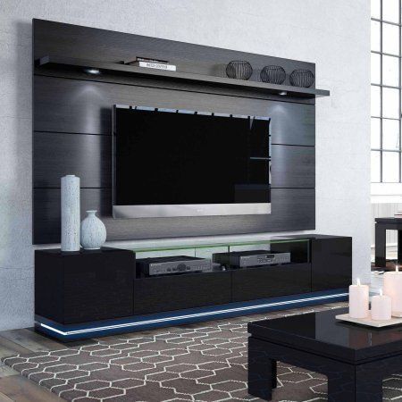 Manhattan Comfort Vanderbilt Tv Stand And Cabrini 2.2 Floating Wall Within Best And Newest Annabelle Cream 70 Inch Tv Stands (Photo 20 of 25)