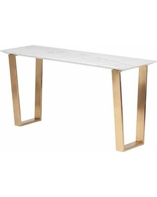 Marble Top Console Table – Bwburnett For Most Recent Parsons White Marble Top & Brass Base 48x16 Console Tables (View 17 of 25)