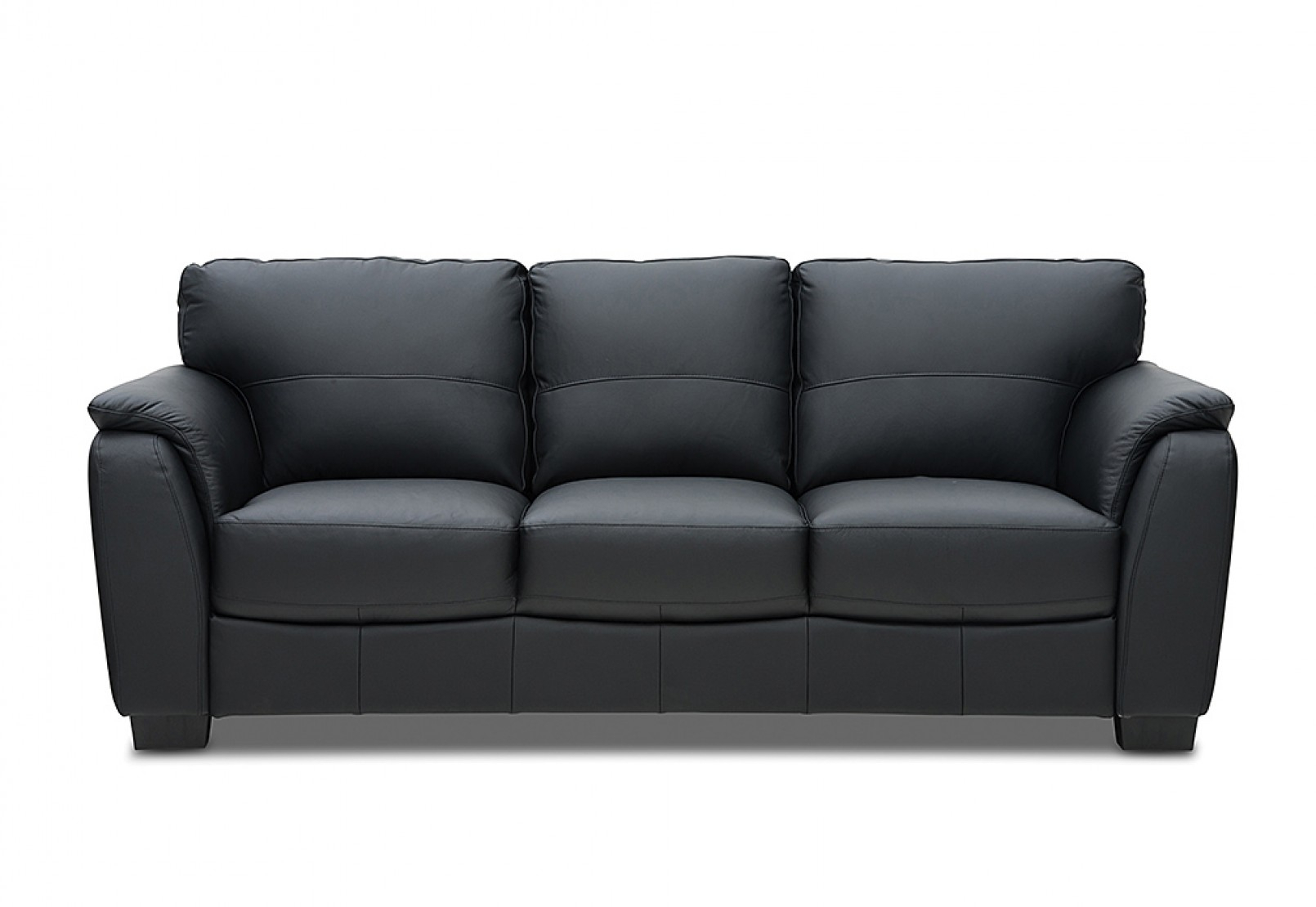 Marissa Leather 3 Seater Sofa | Amart Furniture Throughout Marissa Sofa Chairs (Photo 1 of 25)