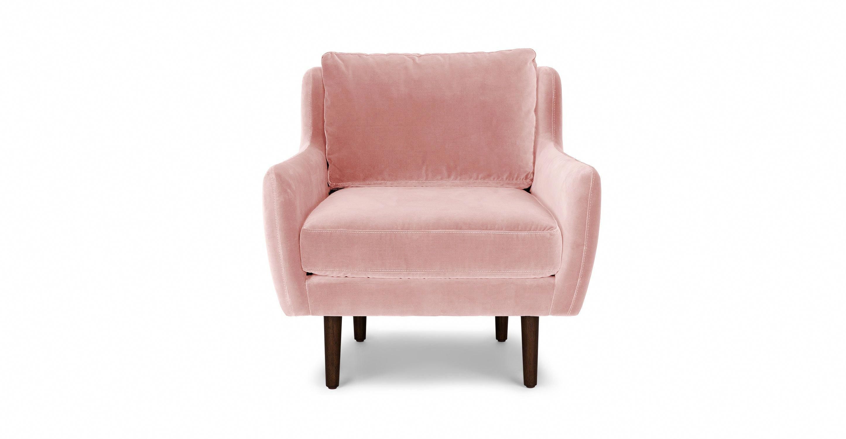 Matrix Blush Pink Chair – Lounge Chairs – Article | Modern, Mid Throughout Ames Arm Sofa Chairs By Nate Berkus And Jeremiah Brent (Photo 14 of 25)