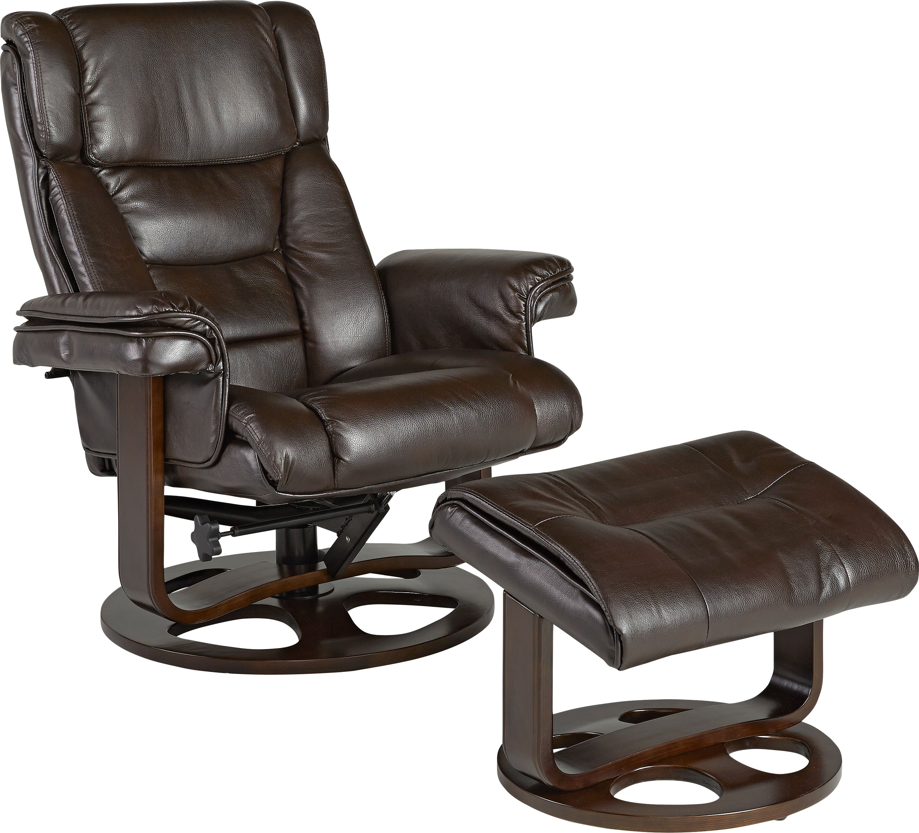 Matteo Brown Chair & Ottoman – Chairs (brown) Pertaining To Matteo Arm Sofa Chairs (View 6 of 25)