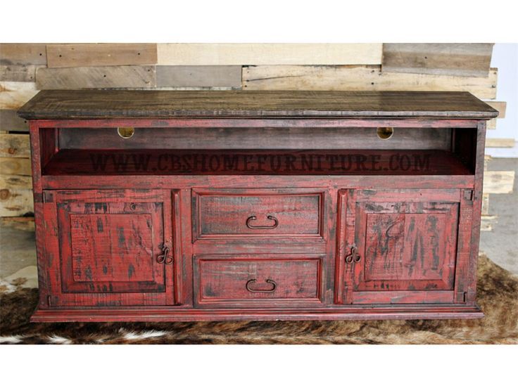 Million Dollar Rustic Bedroom Red Distressed Tv Stand $449 09 76 Pertaining To Trendy Rustic Red Tv Stands (Photo 7294 of 7825)