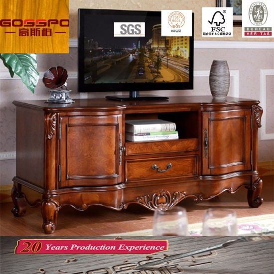 Most Popular Fancy Tv Stands With Regard To China Fancy Design Teak Wood Tv Stand / Tv Cabinet (gsp13 007 (Photo 6793 of 7825)