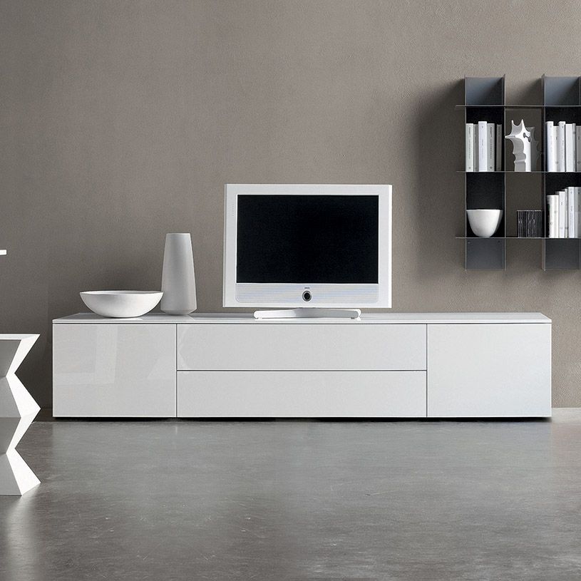 Most Popular High Gloss Tv Cabinets Intended For Space White Gloss Tv Unit (Photo 1 of 25)