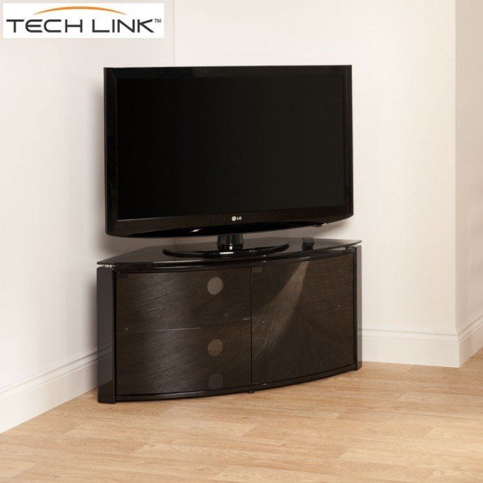 Most Popular Techlink Bench Corner Tv Stands Inside Techlink B6b Bench Piano Gloss Black With Smoked Glass Corner Tv (Photo 7011 of 7825)