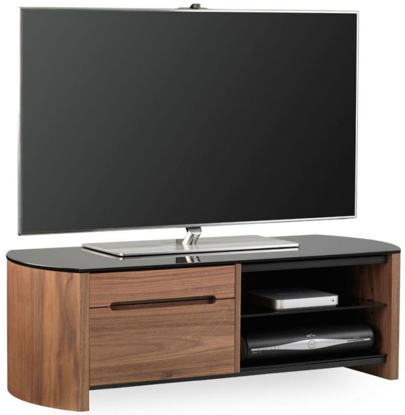 Most Popular Walnut Tv Cabinets With Doors Inside Buy Alphason Finewood Walnut Tv Cabinet For 50inch – Fw1100cb Online (Photo 6700 of 7825)