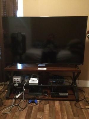 Most Recently Released Jaxon 65 Inch Tv Stands With Regard To Jaxon 3 In 1 Cognac Tv Stand For Tvs Up To 70" – Walmart (Photo 1 of 25)
