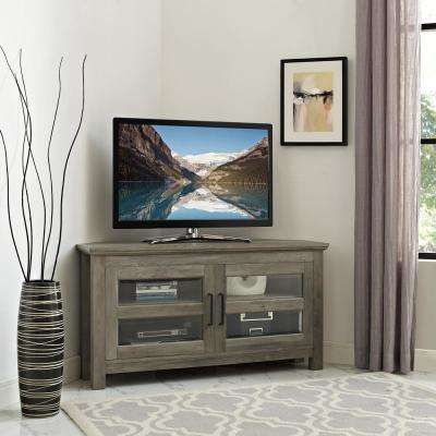 Most Recently Released Kenzie 60 Inch Open Display Tv Stands Regarding Gray – Tv Stands – Living Room Furniture – The Home Depot (Photo 5 of 25)