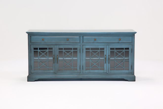 Featured Photo of 25 The Best Annabelle Blue 70 Inch Tv Stands