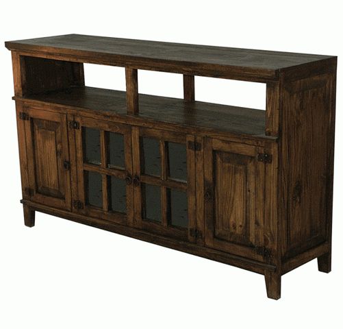Newest Rustic Furniture Tv Stands Intended For Rustic 60 Inch Tv Stand, Dark Wood Tv Stand (View 4 of 25)