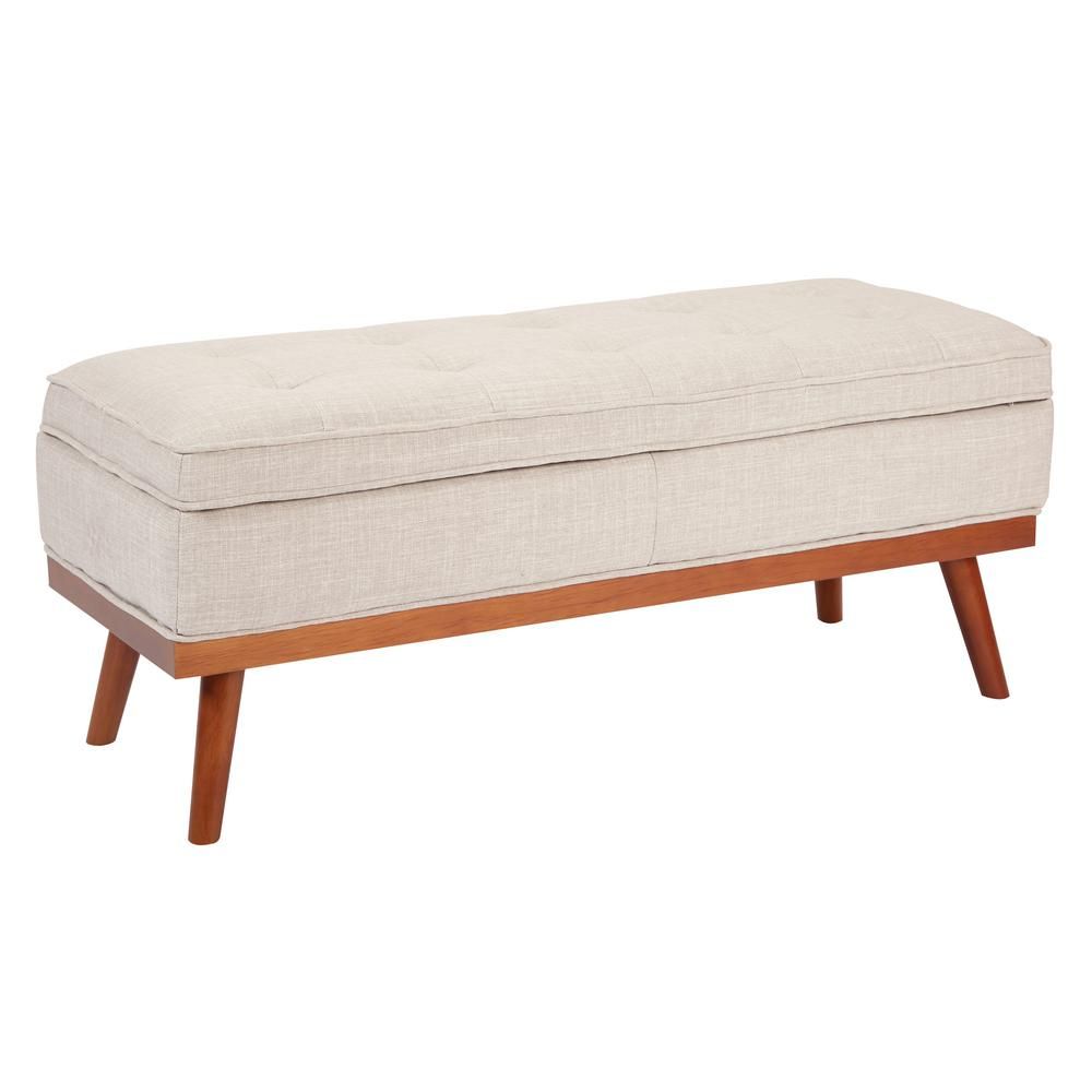 Osp Designs Katheryn Storage Bench Kat M49 – The Home Depot With Mansfield Graphite Velvet Sofa Chairs (View 25 of 25)