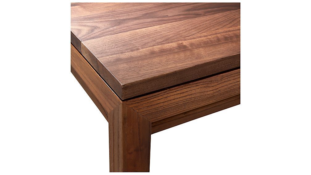 Parsons Walnut Top/ Elm Base 36x36 Square Coffee Table + Reviews With Recent Parsons Walnut Top & Brass Base 48x16 Console Tables (View 5 of 25)