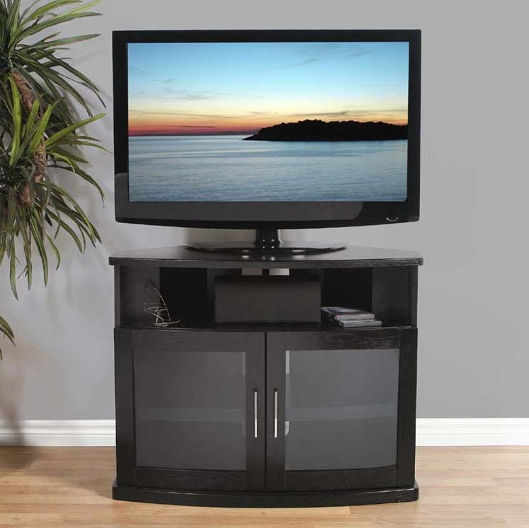 Featured Photo of 25 Best Corner Tv Cabinets with Glass Doors