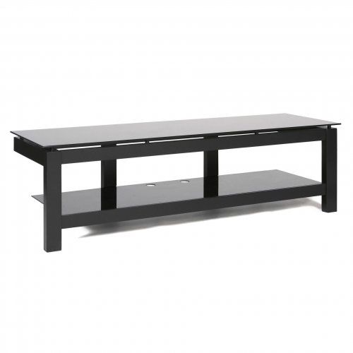 Plateau Sl Series Single Shelf Open 64 Inch Tv Stand Black Canada Pertaining To Newest Single Shelf Tv Stands (Photo 7319 of 7825)