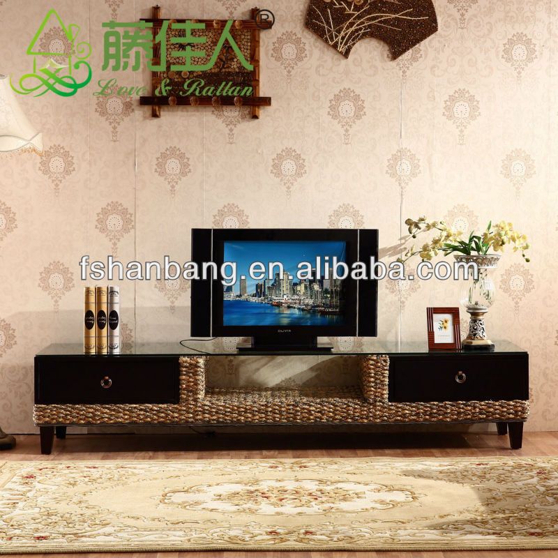 Popular Natural Cane Media Console Tables Pertaining To Hot Sale Seagrass Tv Stands Set – Buy Seagrass Tv Stands,wicker Tv (Photo 16 of 25)