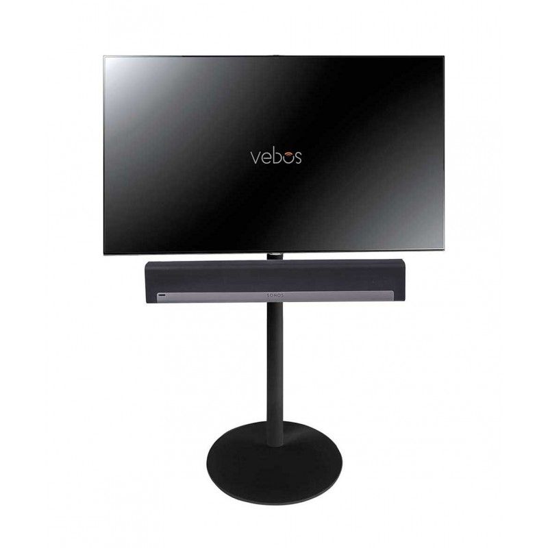 Preferred Sonos Tv Stands Within Vebos Tv Floor Stand Sonos Playbar Black (Photo 6864 of 7825)