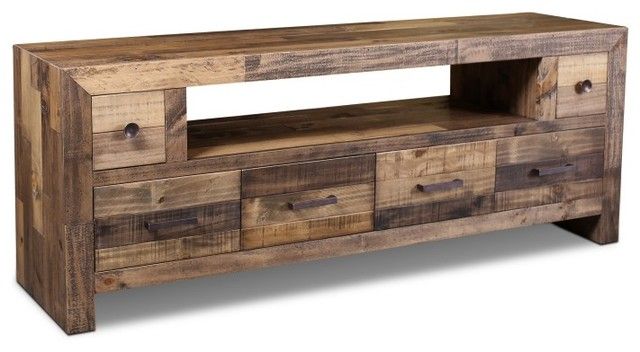 Rustic Style Fulton Tv Stand, 72" – Contemporary – Entertainment Intended For Preferred Rustic Tv Stands (Photo 7210 of 7825)