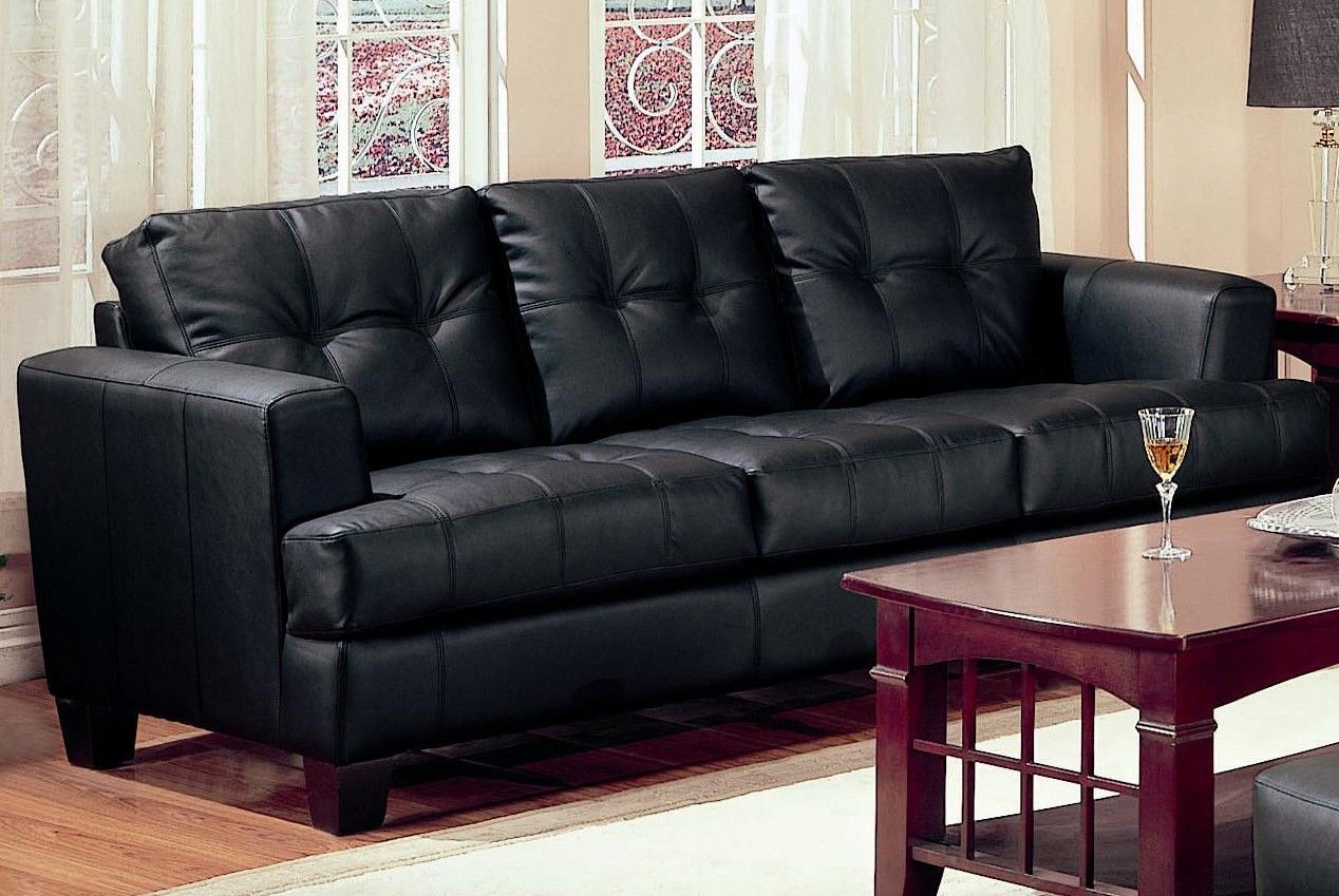 Samuel Cont. Leather Sofa | Living Room | Pinterest | Sofa, Leather With Cosette Leather Sofa Chairs (Photo 19 of 25)