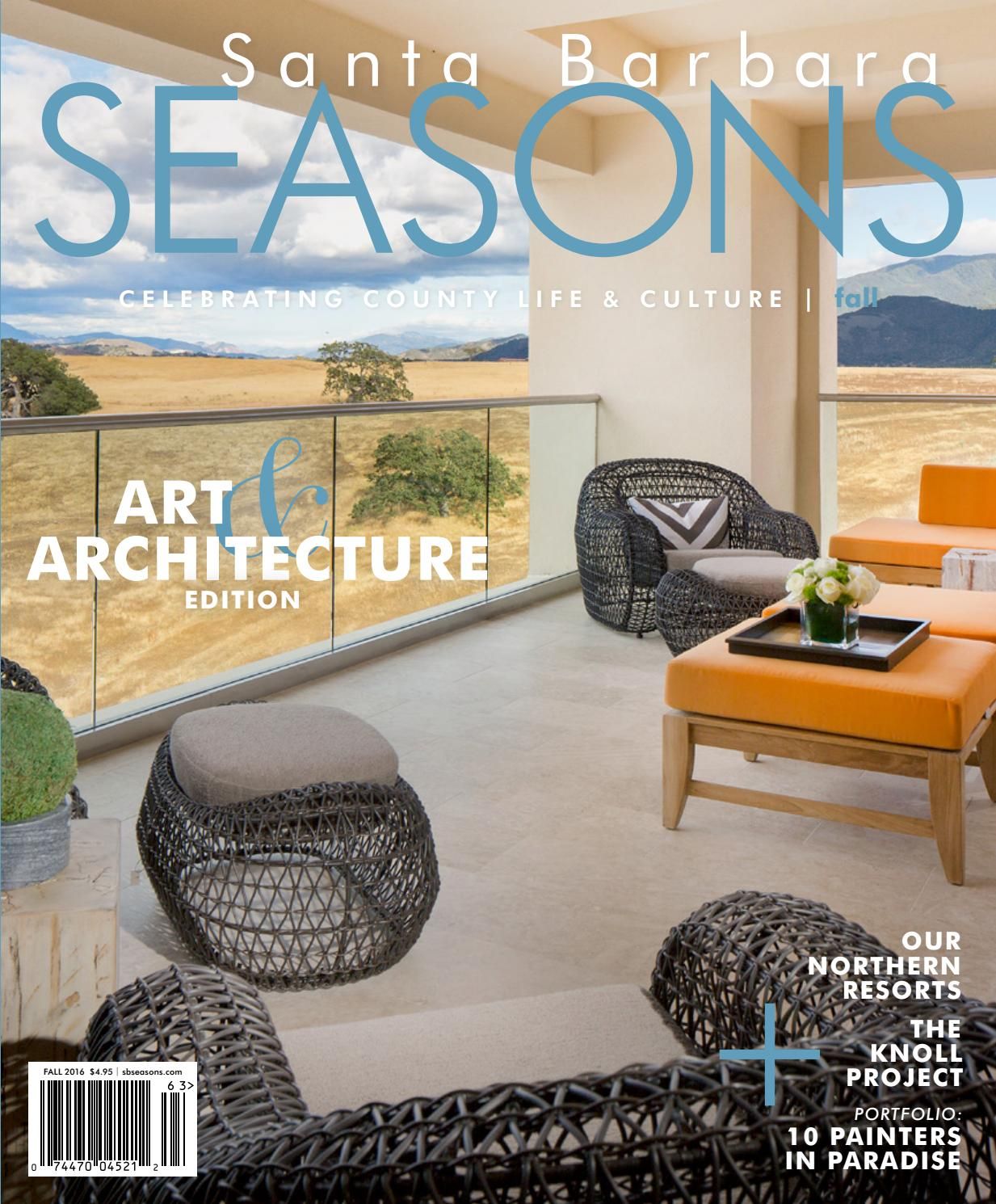 Santa Barbara Seasons Magazine, Fall 2016sbseasons – Issuu Within Chadwick Tomato Swivel Accent Chairs (View 13 of 25)