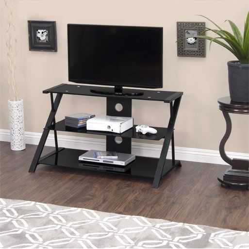 Shop Calico Designs Artesia 38 In. Wide High Black Tv Stand – Free Throughout Well Known Tv Stands 38 Inches Wide (Photo 6735 of 7825)
