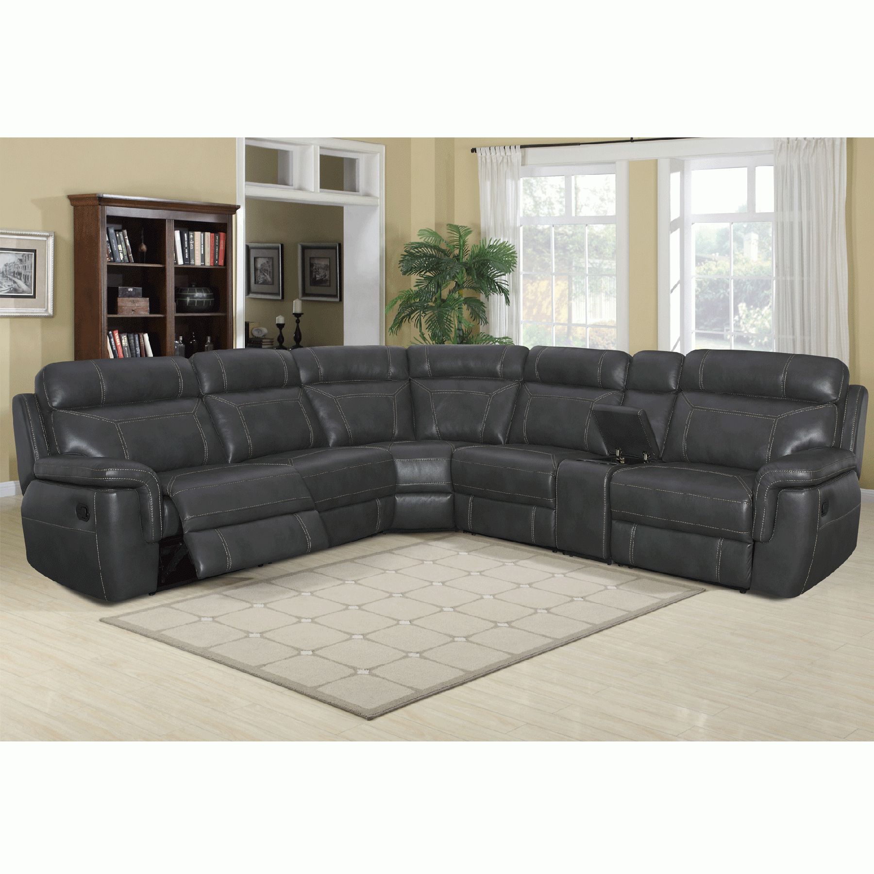 Silas 6 Piece Power Reclining Sectional – Bernie & Phyl's Furniture Inside Sheldon Oversized Sofa Chairs (Photo 24 of 25)