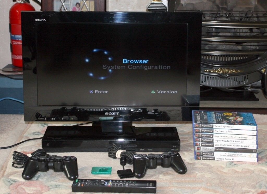 Sony Bravia 22 Inch Lcd Tv With Built In Playstation 2 And Freeview Throughout Most Current Wakefield 97 Inch Tv Stands (View 19 of 25)