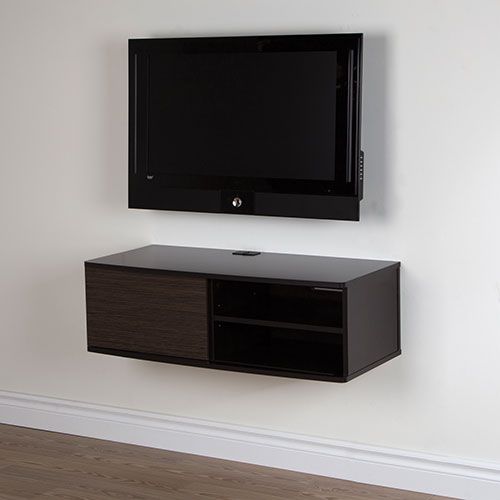 South Shore Agora 38" Wall Mounted Media Console – Chocolate Within Most Popular Tv Stands 38 Inches Wide (Photo 6746 of 7825)
