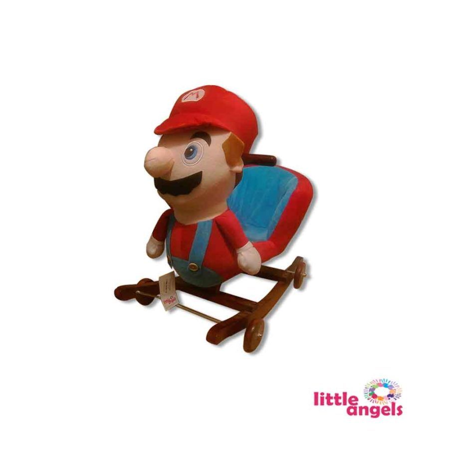 Super Mario Bros. 2 In 1 Wooden Ride On Rocker Red – Little Angels Regarding Mari Swivel Glider Recliners (Photo 22 of 25)