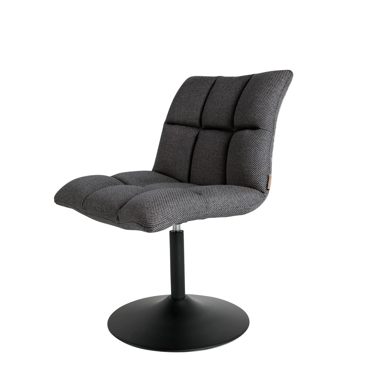 Swivel Chair Mini Bar Dark Grey – Dutchbone Nordic Decoration Home Within Dark Grey Swivel Chairs (View 12 of 25)