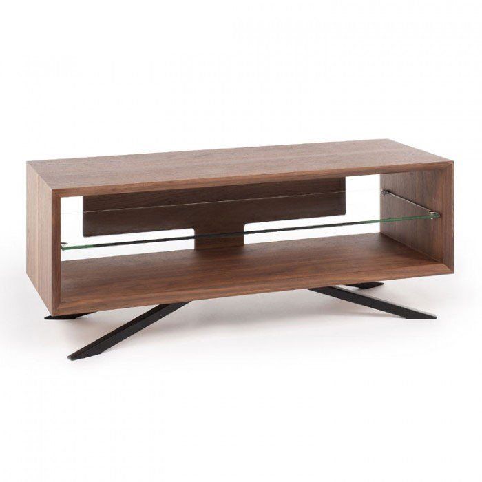 Techlink Aa110w Arena Walnut Tv Stand (406089) Regarding Current Walnut Tv Cabinets With Doors (Photo 6695 of 7825)