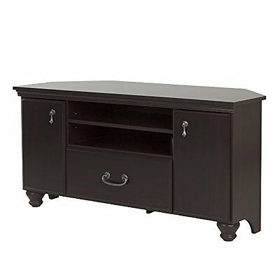 Trendy Black Corner Tv Stands For Tvs Up To 60 With Corner Tv Stand For Tvs Up To 60'' With One Drawer And 2 Open And (View 19 of 25)