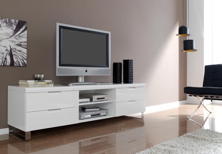 Tv Stands. Glamorous White High Gloss Tv Stand 2017 Design: White Throughout Current Tv Bench White Gloss (Photo 5 of 25)