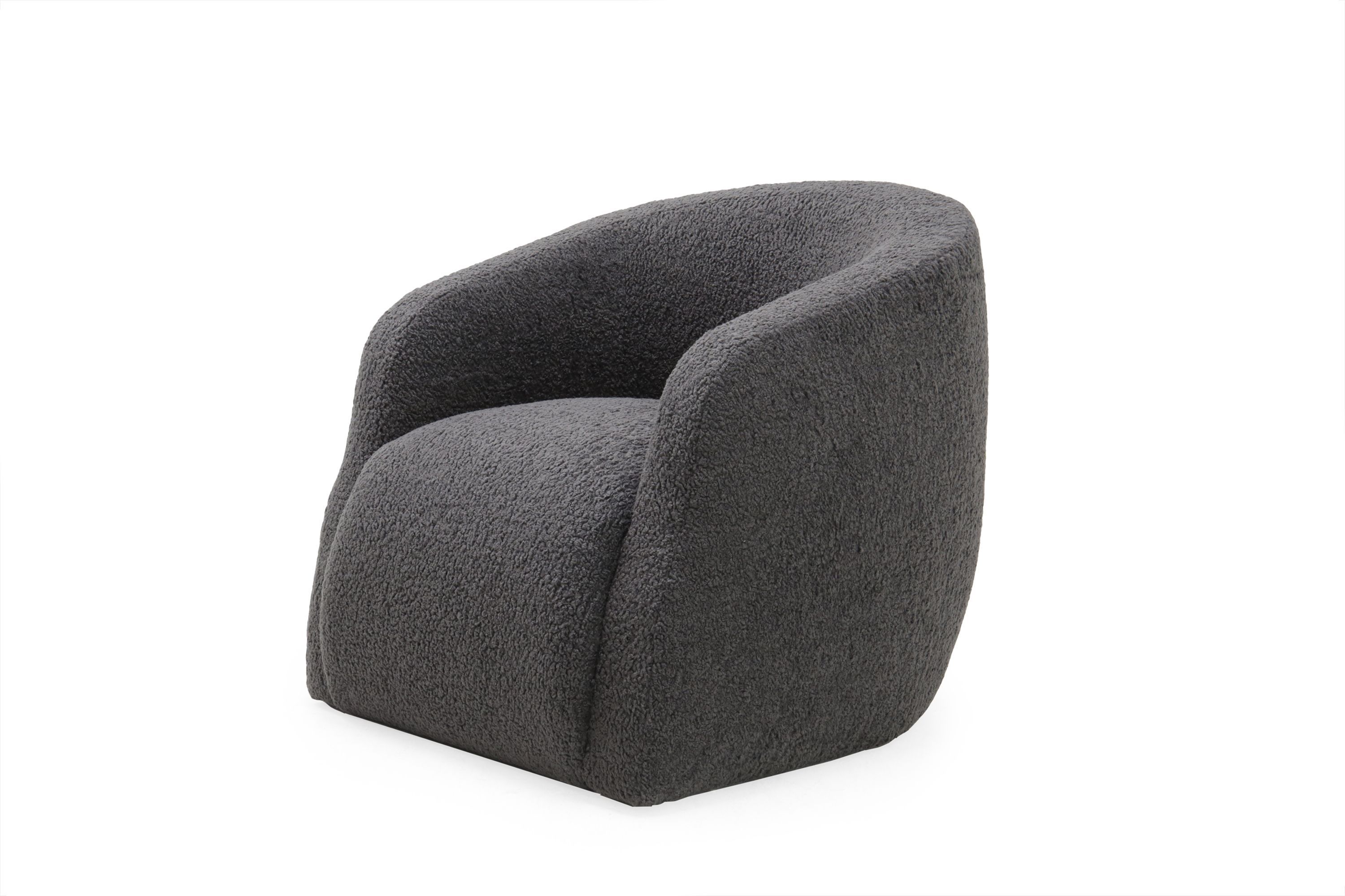 Verellen Theo Swivel Club Chair In Aires Charcoal | Fall 2017 Market Intended For Theo Ii Swivel Chairs (View 8 of 25)