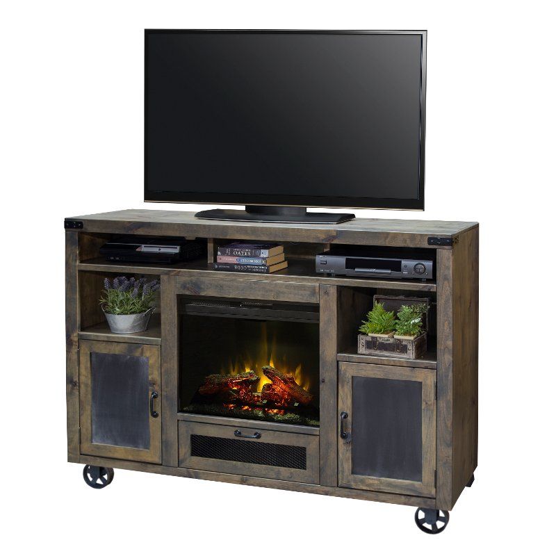 Well Known Draper 62 Inch Tv Stands Regarding Rustic Barnwood 62 Inch Fireplace Tv Stand – Cargo (View 25 of 25)